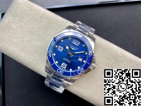 Longines HydroConquest L3 841 4 96 6 1 1 Best Edition ZF Factory blue dial Swiss L888 2 US Replica Klocka 6155 Longines HydroConquest L3.841.4.96.6 1:1 Best Edition ZF Factory blue dial Swiss L888.2