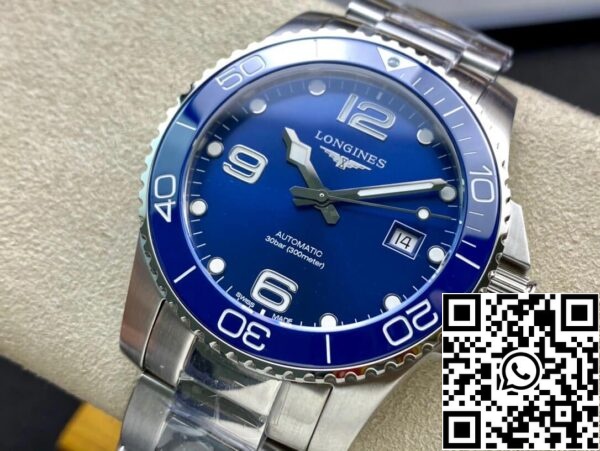 Longines HydroConquest L3 841 4 96 6 1 1 Best Edition ZF Factory blue dial Swiss L888 2 US Replica Klocka 9320 Longines HydroConquest L3.841.4.96.6 1:1 Best Edition ZF Factory blue dial Swiss L888.2