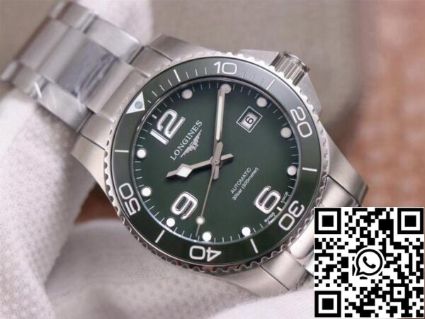 Longines Hydroconquest L3 781 4 06 6 1 1 Melhor Edição ZF Fábrica Mostrador Verde Suíça L888 2 US Réplica Relógio 4510 Longines Hydroconquest L3.781.4.06.6 1:1 Melhor Edição ZF Fábrica Mostrador Verde Suíça L888.2