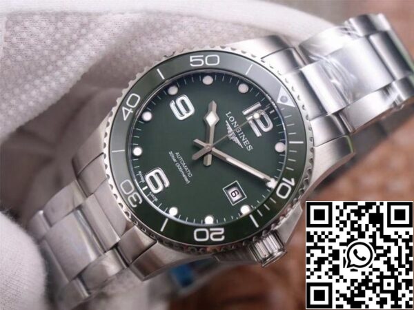 Longines Hydroconquest L3 781 4 06 6 1 1 Best Edition ZF Factory Green Dial Swiss L888 2 US Replica Klocka 5904 Longines Hydroconquest L3.781.4.06.6 1:1 Best Edition ZF Factory Green Dial Swiss L888.2