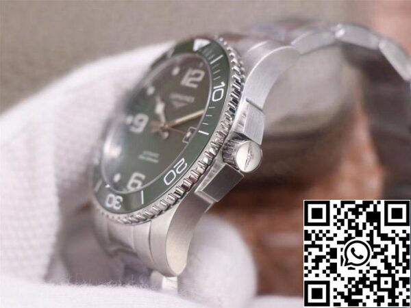 Longines Hydroconquest L3 781 4 06 6 1 1 Best Edition ZF Factory Green Dial Swiss L888 2 US Replica Klocka 7517 Longines Hydroconquest L3.781.4.06.6 1:1 Best Edition ZF Factory Green Dial Swiss L888.2