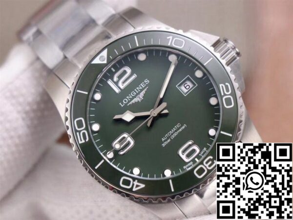 Longines Hydroconquest L3 781 4 06 6 1 1 Melhor Edição ZF Fábrica Mostrador Verde Suíça L888 2 US Réplica Relógio 889 Longines Hydroconquest L3.781.4.06.6 1:1 Melhor Edição ZF Fábrica Mostrador Verde Suíça L888.2