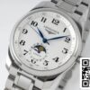 Longines Master Collection L2 909 4 78 6 1 1 Best Edition APS Factory Silver Dial ΗΠΑ Replica ρολόι 5004 Longines Master Collection L2.909.4.78.6 1:1 Best Edition APS Factory Silver Dial