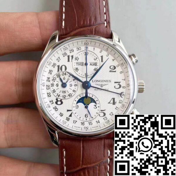 Longines Master Moonphase L2 673 4 78 3 JF fabrica 1 1 Cea mai bună ediție elvețiană ETA7751 Cadran alb texturat US Replica Watch 5282 Longines Master Moonphase L2.673.4.78.3 JF fabrica 1:1 Cea mai bună ediție elvețiană ETA7751 Cadran alb texturat