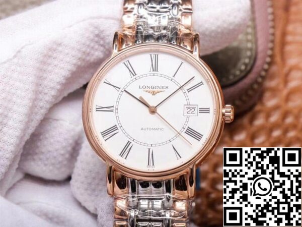 Longines Presence L4 921 1 11 7 1 1 Best Edition RM Factory White Dial Swiss ETA2892 US Replica Klocka 5007 Longines Presence L4.921.1.11.7 1:1 Best Edition RM Factory White Dial Swiss ETA2892