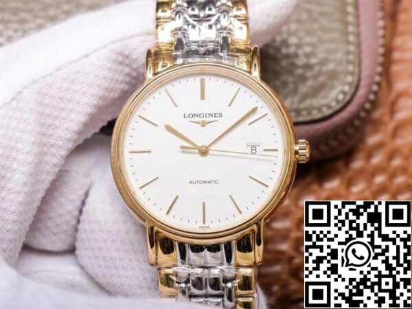 Longines Presence L4 921 2 12 7 1 1 Best Edition RM Factory White Dial Swiss ETA2892 US Replica Klocka 1805 Longines Presence L4.921.2.12.7 1:1 Best Edition RM Factory White Dial Swiss ETA2892