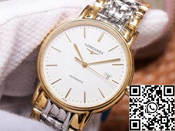 Longines Presence L4 921 2 12 7 1 1 Best Edition RM Factory White Dial Swiss ETA2892 US Replica Klocka 5687 Longines Presence L4.921.2.12.7 1:1 Best Edition RM Factory White Dial Swiss ETA2892