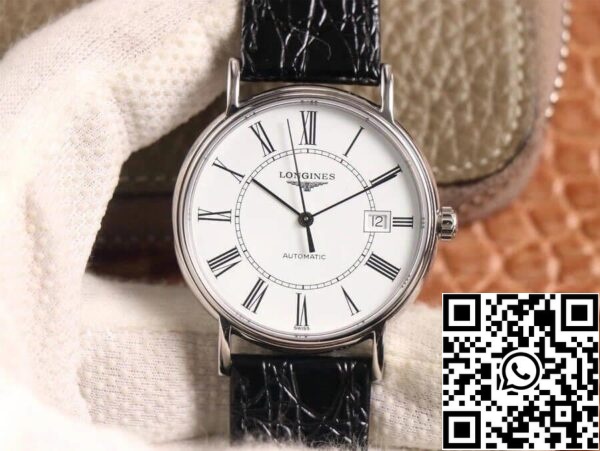 Longines prisotnost L4 921 4 11 2 1 1 1 Najboljša izdaja KY tovarne beli Dial ZDA replika Watch 8204 Longines prisotnost L4.921.4.11.2 1: 1 Najboljša izdaja KY tovarne beli Dial