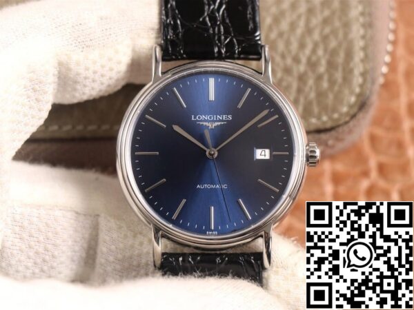 Longines Presence L4 921.4 92 2 1 1 Best Edition KY Factory Blue Dial US Replica óra 9686 Longines Presence L4.921.4.92.2 1:1 Best Edition KY Factory Blue Dial