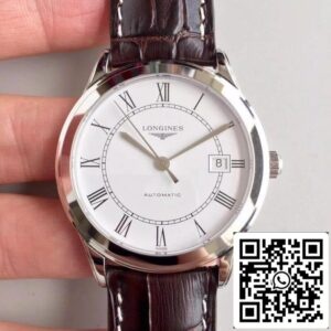 Longines Record L2 820 4 11 2 Mechanical Watches 1 1 Best Edition Swiss ETA2824 White Dial US Replica Watch 5493 Cart