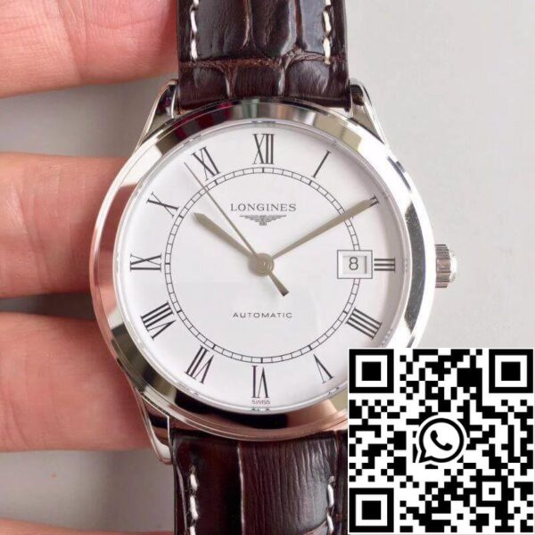 Longines Record L2 820 4 11 2 Mekaaninen kellot 1 1 Best Edition Sveitsin ETA2824 White Dial US Replica katsella 5493 Longines Record L2.820.4.11.2 Mekaaninen kellot 1:1 Best Edition Sveitsin ETA2824 White Dial