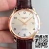 Longines Record L2 820 4 76 2 1:1 Best Edition Swiss ETA2892 18K Rosegold Silver Dial US Replica Zegarek 2241 Longines Record L2.820.4.76.2 1:1 Best Edition Swiss ETA2892 18K Rosegold Silver Dial