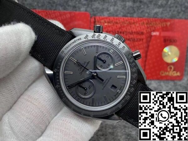 OMF Replica Omega Speedmaster Dark Side of the Moon سيراميك 6 Omega Speedmaster 311.92.44.51.01.005 OM Factory 1:1 Best Edition Dark Side of Moon Black Swiss ETA9300