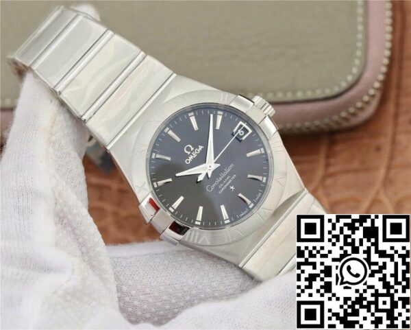 Omega Constellation 123 10 38 21 01 001 1 1 Melhor Edição VS Fábrica Mostrador Preto EUA Réplica Relógio 211 Omega Constellation 123.10.38.21.01.001 1:1 Melhor Edição VS Fábrica Mostrador Preto