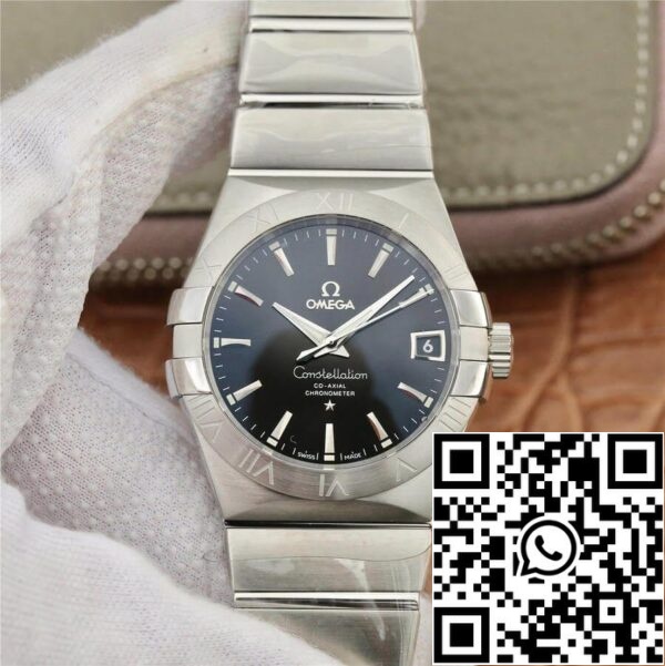 Omega Constellation 123 10 38 21 01 001 1 1 Melhor Edição VS Fábrica Mostrador Preto EUA Réplica Relógio 4629 Omega Constellation 123.10.38.21.01.001 1:1 Melhor Edição VS Fábrica Mostrador Preto