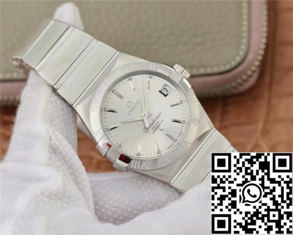 Omega Constellation 123 10 38 21 02 001 1 1 Best Edition VS Factory Cadran blanc argenté US Replique Montres 4926 Omega Constellation 123.10.38.21.02.001 1:1 Best Edition VS Factory Cadran blanc argenté