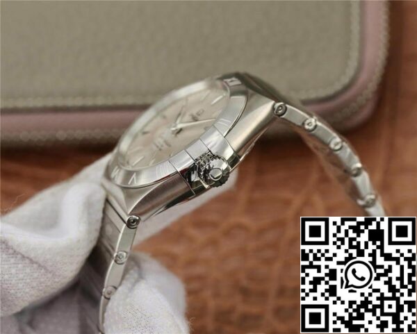 Omega Constellation 123 10 38 21 02 001 1 1 Cea mai bună ediție VS Factory Silvery White Dial US Replica Watch 7017 Omega Constellation 123.10.38.21.02.001 1:1 Cea mai bună ediție VS Factory Silvery White Dial