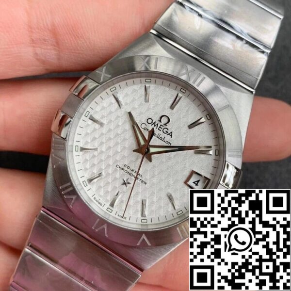 Omega Constellation 123 10 38 21 02 004 1 1 Cea mai bună ediție VS Factory Silvery White Dial US Replica Watch 959 Omega Constellation 123.10.38.21.02.004 1:1 Cea mai bună ediție VS Factory Silvery White Dial