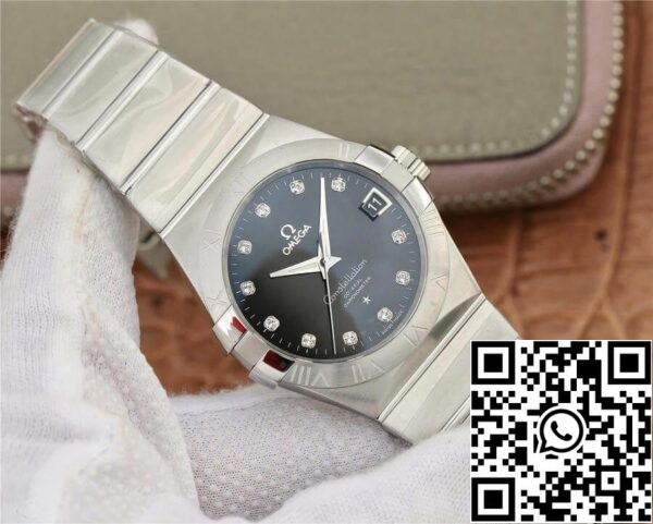 Omega Constellation 123 10 38 21 51 001 1 1 Melhor Edição VS Fábrica Mostrador Preto EUA Réplica Relógio 6277 Omega Constellation 123.10.38.21.51.001 1:1 Melhor Edição VS Fábrica Mostrador Preto