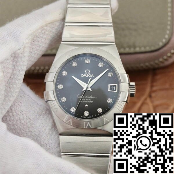 Omega Constellation 123 10 38 21 51 001 1 1 Melhor Edição VS Fábrica Mostrador Preto EUA Réplica Relógio 8660 Omega Constellation 123.10.38.21.51.001 1:1 Melhor Edição VS Fábrica Mostrador Preto