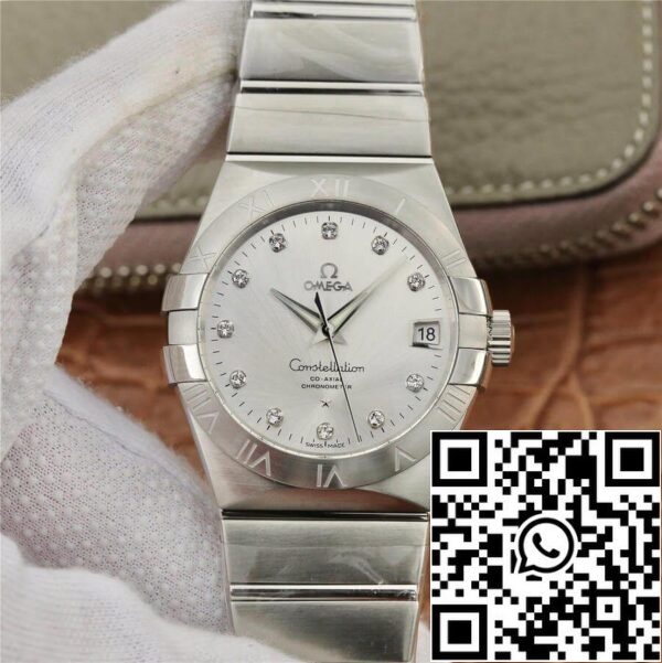 Omega Constellation 123 10 38 21 52 001 1 1 Mejor Edición VS Factory Diamond set Dial US Replica Watch 3782 Omega Constellation 123.10.38.21.52.001 1:1 Mejor Edición VS Factory Diamond-set Dial