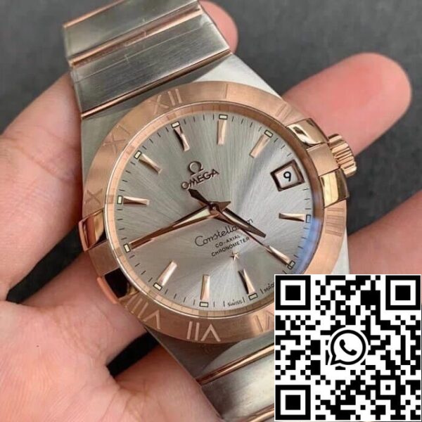 Omega Constellation 123 20 38 21 02 001 1 1 Cea mai bună ediție VS Factory Silvery White Dial US Replica Watch 2915 Omega Constellation 123.20.38.21.02.001 1:1 Cea mai bună ediție VS Factory Silvery White Dial