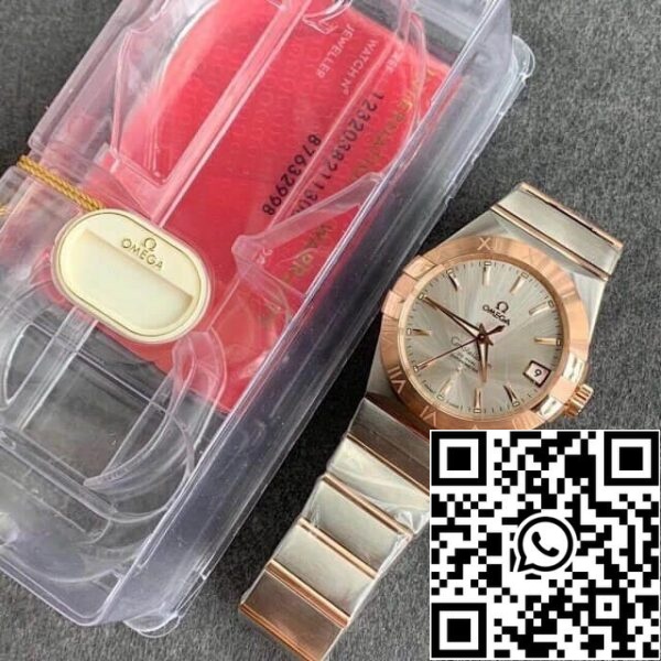 Omega Constellation 123 20 38 21 02 001 1 1 Best Edition VS Factory hopeanvärinen valkoinen soittaa Yhdysvaltain Replica katsella 4408 Omega Constellation 123.20.38.21.02.001 1:1 Best Edition VS Factory hopeanvärinen valkoinen soittaa