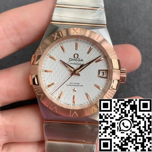 Omega Constellation 123 20 38 21 02 007 1 1 Best Edition VS Factory Silver Dial US Replica óra 9002 Omega Constellation 123.20.38.21.02.007 1:1 Best Edition VS Factory Silver Dial