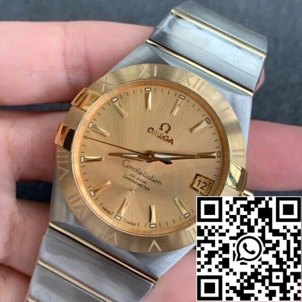 Omega Constellation 123 20 38 21 08 001 1 1 Best Edition VS Factory Champagne Dial US Replica óra 433 Omega Constellation 123.20.38.21.08.001 1:1 Best Edition VS Factory Champagne Dial