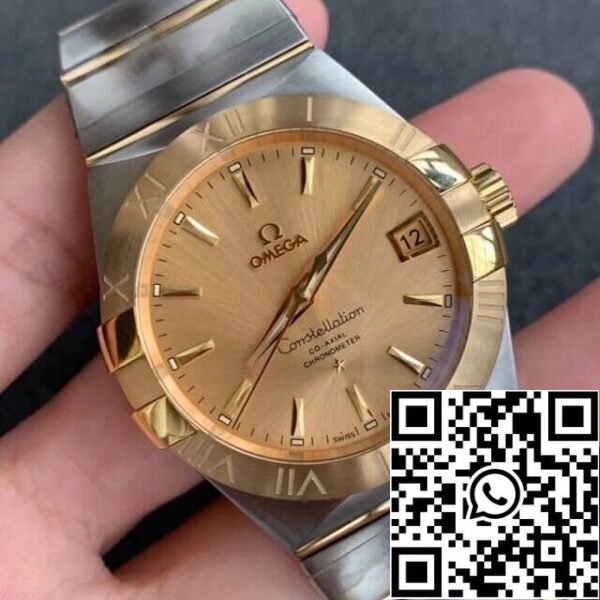 Omega Constellation 123 20 38 21 08 001 1 1 Mejor Edición VS Fábrica Champagne Dial EE.UU. Reloj Replica 6020 Omega Constellation 123.20.38.21.08.001 1:1 Mejor Edición VS Fábrica Champagne Dial