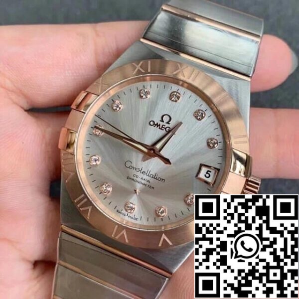 Omega Constellation 123 20 38 21 52 001 1 1 Best Edition VS Factory hopeanvärinen valkoinen soittaa Yhdysvaltain Replica katsella 1517 Omega Constellation 123.20.38.21.52.001 1: 1 Best Edition VS Factory hopeanvärinen valkoinen soittaa