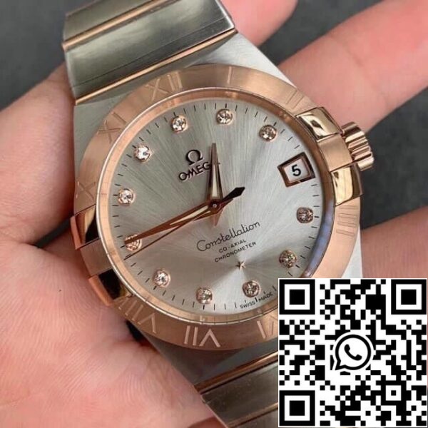 Omega Constellation 123 20 38 21 52 001 1 1 Best Edition VS Factory hopeanhohtoinen valkoinen soittaa Yhdysvaltain Replica katsella 7043 Omega Constellation 123.20.38.21.52.001 1: 1 Best Edition VS Factory hopeanhohtoinen valkoinen soittaa