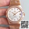 Omega Constellation 123 25 38 21 52 001 3S Factory 1:1 Best Edition Swiss ETA8500 18K Rose Gold Bracelet US Replica Watch 1906 Omega Constellation 123.25.38.21.52.001 3S Factory 1:1 Best Edition Swiss ETA8500 18K Rose Gold Bracelet