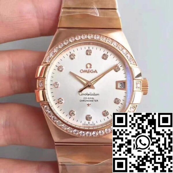 Omega Constellation 123 25 38 21 52 001 3S Factory 1 1 Best Edition Swiss ETA8500 18K Rose Gold Bracelet US Replica Watch 1906 Omega Constellation 123.25.38.21.52.001 3S Factory 1:1 Best Edition Swiss ETA8500 18K Rose Gold Bracelet