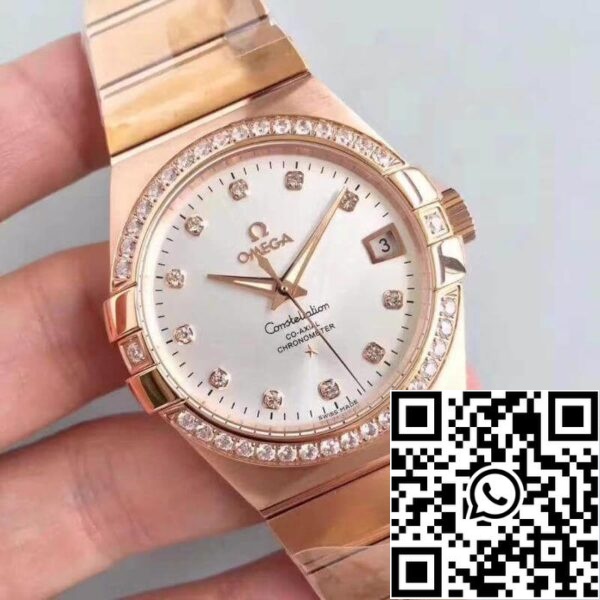 Omega Constellation 123 25 38 21 52 001 3S Factory 1 1 Best Edition Zwitserse ETA8500 18K Rose Gold Armband US Replica Watch 535 Omega Constellation 123.25.38.21.52.001 3S Factory 1:1 Best Edition Zwitserse ETA8500 18K Rose Gold Armband