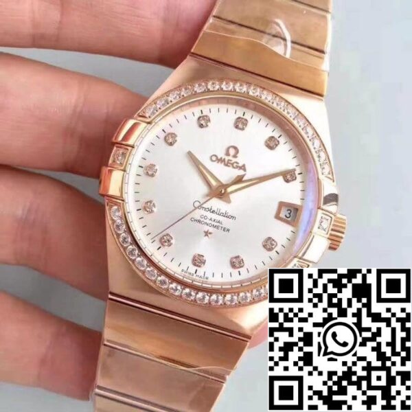 Omega Constellation 123 25 38 21 52 001 3S Factory 1 1 Best Edition Swiss ETA8500 18K Rose Gold Bracelet US Replica Watch 6877 Omega Constellation 123.25.38.21.52.001 3S Factory 1:1 Best Edition Swiss ETA8500 18K Rose Gold Bracelet