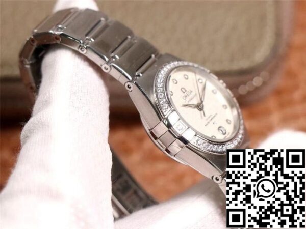 Omega Constellation 131 15 29 20 52 001 1 1 1 Najboljša izdaja 3S Factory V5 Silver Diamond Bezel ZDA Replica Watch 3395 Omega Constellation 131.15.29.20.52.001 1: 1 Najboljša izdaja 3S Factory V5 Silver Diamond Bezel