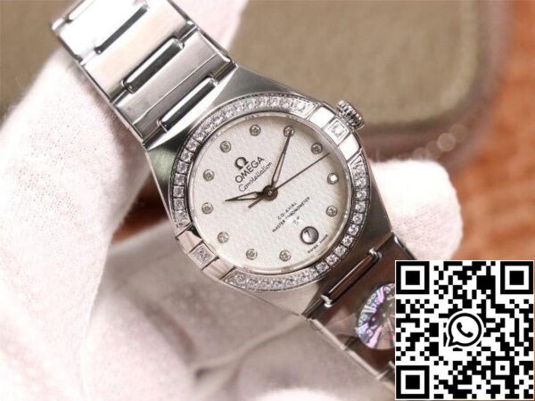 Omega Constellation 131 15 29 20 52 001 1 1 Best Edition 3S Factory V5 Silver Diamond Bezel US Replica Watch 42 Omega Constellation 131.15.29.20.52.001 1:1 Best Edition 3S Factory V5 Silver Diamond Bezel