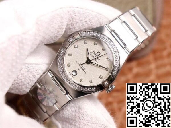 Omega Constellation 131 15 29 20 52 001 1 1 Best Edition 3S Factory V5 Silver Diamond Bezel US Replica Watch 6327 Omega Constellation 131.15.29.20.52.001 1:1 Best Edition 3S Factory V5 Silver Diamond Bezel