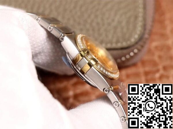 Omega Constellation 131 25 29 20 58 001 1 1 Best Edition 3S Factory V5 Yellow Gold Diamond Bezel Swiss NH05 US Replica Watch 7696 Omega Constellation 131.25.29.20.58.001 1:1 Best Edition 3S Factory V5 Yellow Gold Diamond Bezel Swiss NH05