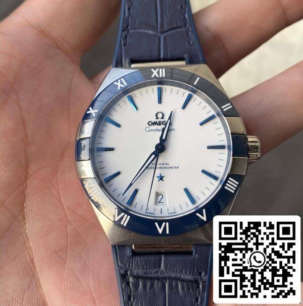 Omega Constellation 131 33 41 21 04 001 1 1 Best Edition VS Factory White Dial Yhdysvaltain Replica katsella 980 skaalattu Omega Constellation 131.33.41.21.04.001 1:1 Best Edition VS Factory White Dial