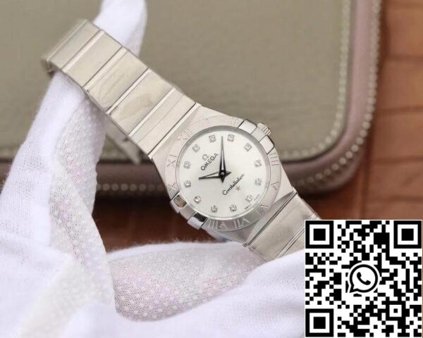 Omega Constellation 27mm Quartz Ladies 123 10 27 60 55 001 TW Factory 1:1 Best Edition Swiss Eta Quartz 1376 US Replica Watch 1206 Omega Constellation 27mm Quartz Ladies 123.10.27.60.55.001 TW Factory 1:1 Best Edition Swiss Eta Quartz 1376