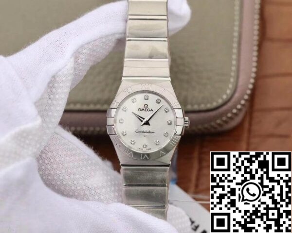 Omega Constellation 27mm Quartz Ladies 123 10 27 60 55 001 TW Factory 1 1 Best Edition Swiss Eta Quartz 1376 US Replica Watch 6156 Omega Constellation 27mm Quartz Ladies 123.10.27.60.55.001 TW Factory 1:1 Best Edition Swiss Eta Quartz 1376