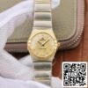 Omega Constellation 27mm Quartz Senhoras TW Factory 1 1 Melhor Edição Swiss Eta Quartz 1376 Mostrador em Ouro US Réplica Relógio 1377 Omega Constellation 27mm Quartz Senhoras TW Factory 1:1 Melhor Edição Swiss Eta Quartz 1376 Mostrador em Ouro