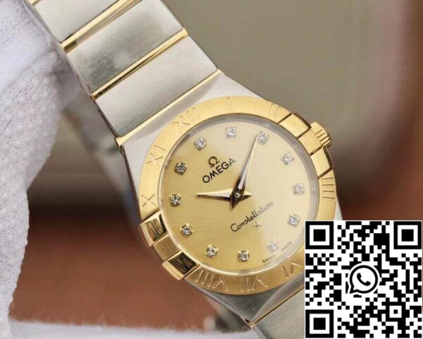 Omega Constellation 27mm kvartsi Ladies TW Factory 1 1 Best Edition Sveitsin Eta kvartsi 1376 Gold Dial US Replica katsella 4168 Omega Constellation 27mm kvartsi Ladies TW Factory 1:1 Best Edition Sveitsin Eta kvartsi 1376 Gold Dial