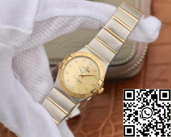 Omega Constellation 27mm Quartz Ladies TW Factory 1 1 Best Edition Swiss Eta Quartz 1376 Gold Dial Replica Orologio 7838 Omega Constellation 27mm Quartz Ladies TW Factory 1:1 Best Edition Swiss Eta Quartz 1376 Gold Dial