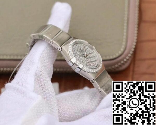 Omega Constellation Quartz Ladies 27mm Diamond Dial TW Factory 1 1 Paras painos Sveitsin Eta kvartsi 1376 US Replica katsella 1056 Omega Constellation Quartz Ladies 27mm Diamond Dial TW Factory 1:1 Paras painos Sveitsin Eta kvartsi 1376