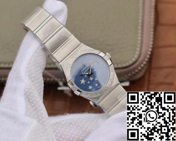 Omega Constellation Quartz Ladies 27mm TW Factory 1 1 Best Edition Sveitsin Eta Quartz 1376 Blue Dial US Replica katsella 7066 Omega Constellation Quartz Ladies 27mm TW Factory 1:1 Best Edition Sveitsin Eta Quartz 1376 Blue Dial