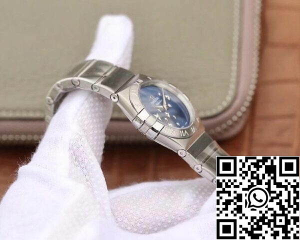 Omega Constellation Quartz Ladies 27mm TW Factory 1 1 Best Edition Swiss Eta Quartz 1376 Blue Dial US Replica Watch 8568 Omega Constellation Quartz Ladies 27mm TW Factory 1 1:1 Best Edition Swiss Eta Quartz 1376 Blue Dial