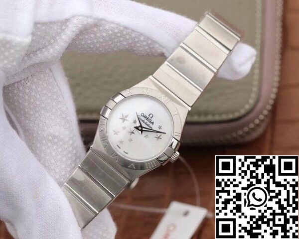 Omega Constellation Quartz Ladies 27mm TW Factory 1 1 Best Edition Swiss Eta Quartz 1376 White Dial US Replica Watch 6178 Omega Constellation Quartz Ladies 27mm TW Factory 1:1 Best Edition Swiss Eta Quartz 1376 White Dial